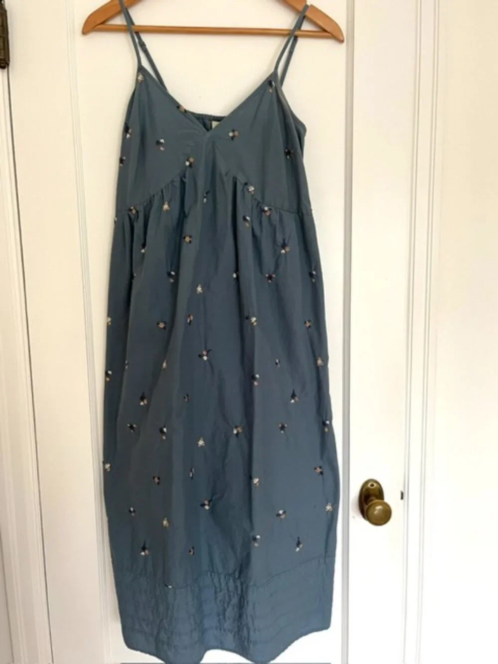 Universal Thread Floral Embroidered Blue Sundress | Size Small - Picture 4 of 8